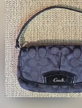 Coach Black Wristlet Clutch